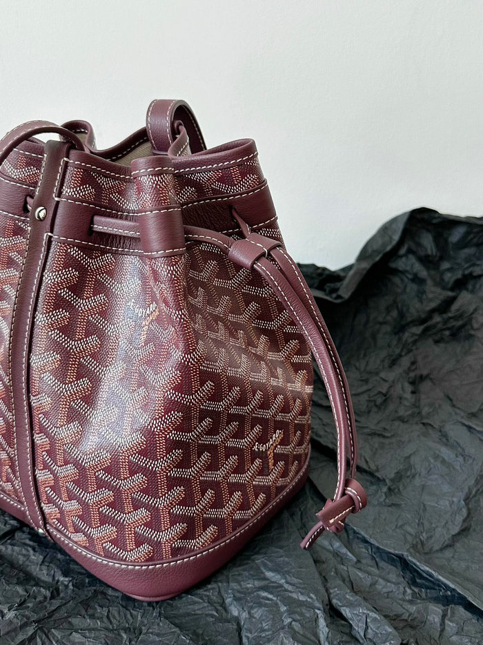 Goyard Petit Flot Bag Burgundy G6017