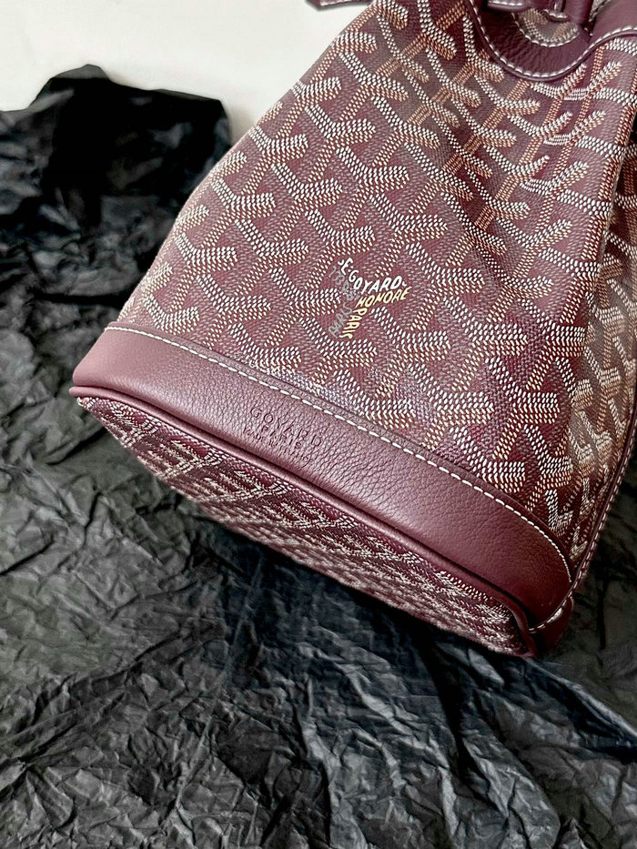 Goyard Petit Flot Bag Burgundy G6017