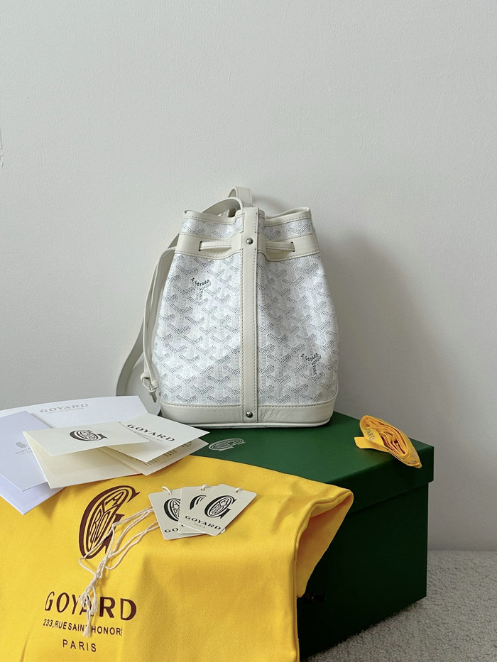 Goyard Petit Flot Bag White G6017