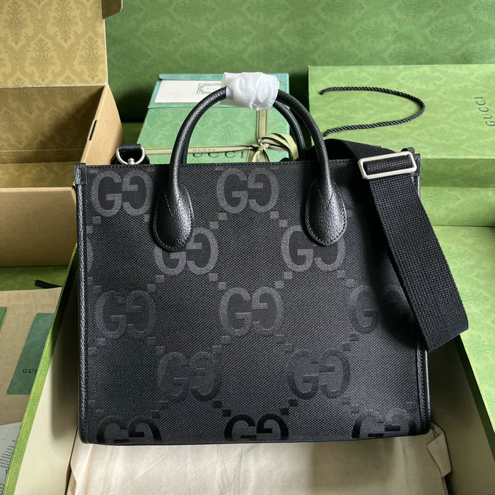 Gucci Jumbo GG Small tote bag Black 703974