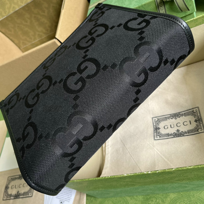 Gucci Jumbo GG pouch Black 699318