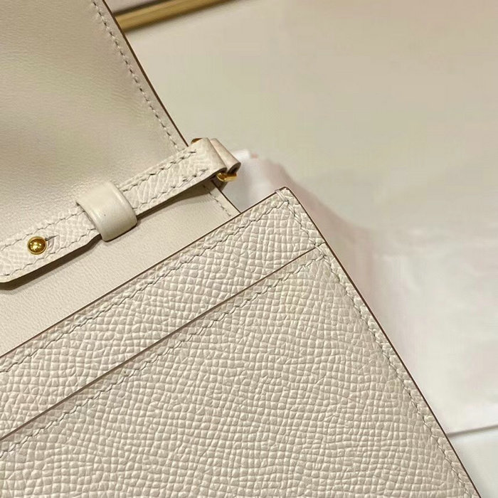 Hermes Constance Long To Go Wallet Cream HCG201