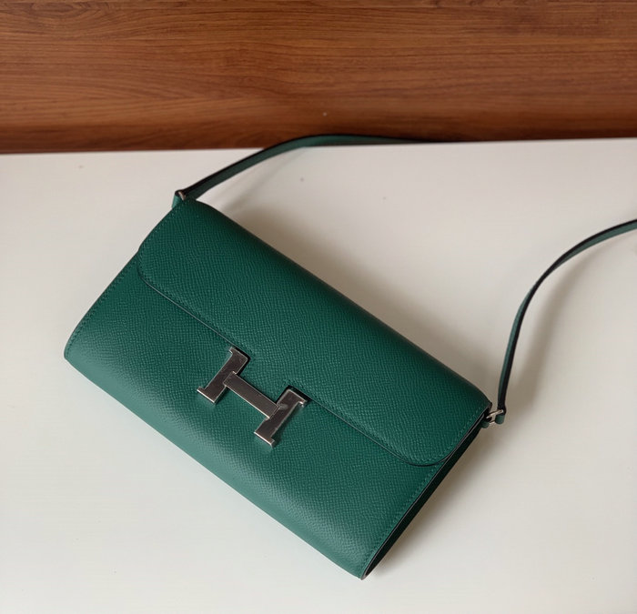 Hermes Constance Long To Go Wallet Green HCG201