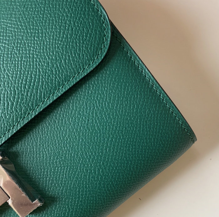 Hermes Constance Long To Go Wallet Green HCG201