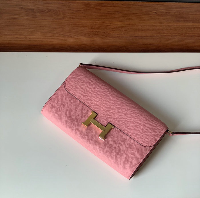 Hermes Constance Long To Go Wallet Pink HCG201