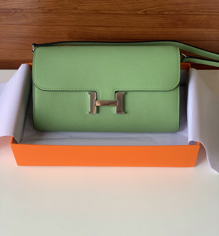 Hermes Constance Long To Go Wallet Vert Criquet HCG201