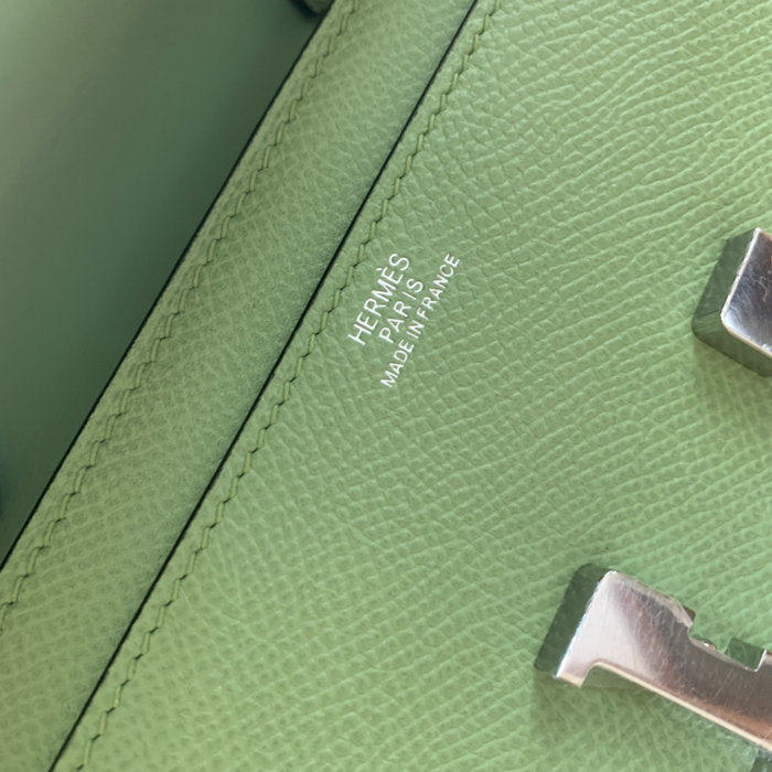 Hermes Constance Long To Go Wallet Vert Criquet HCG201