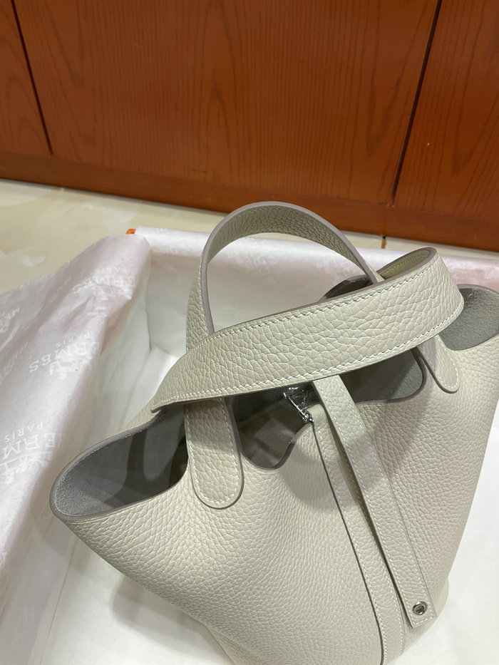 Hermes Picotin Lock 22 Tote Bag Craie HP04201