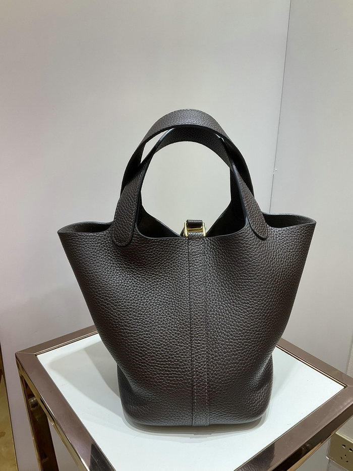 Hermes Picotin Lock 22 Tote Bag EBONE HP04201