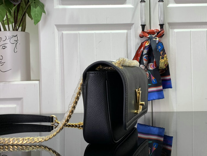 Louis Vuitton LockMe Chain Bag East West Black M22303