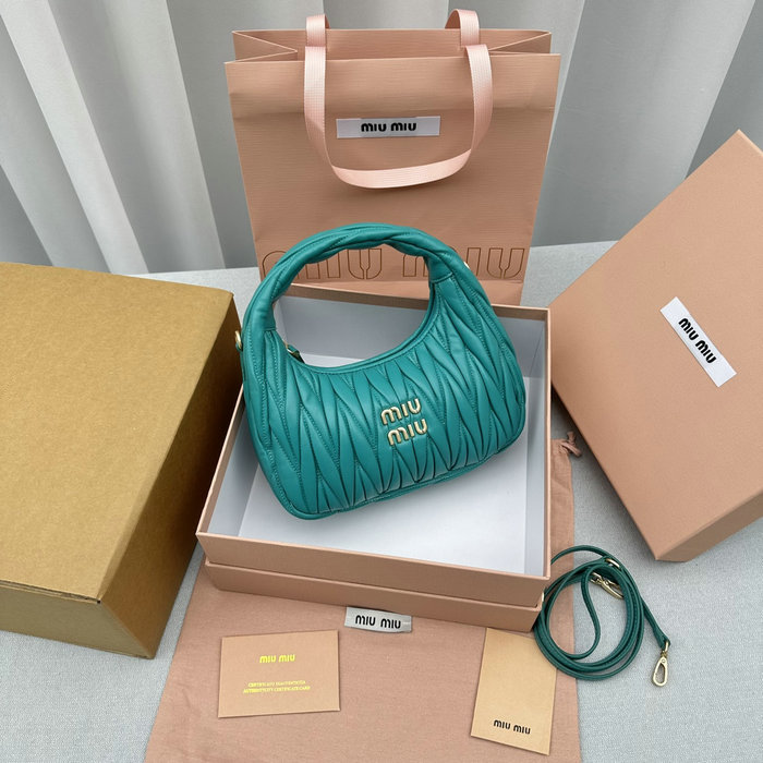 Miu Miu Wander Hobo Bag Green M5518