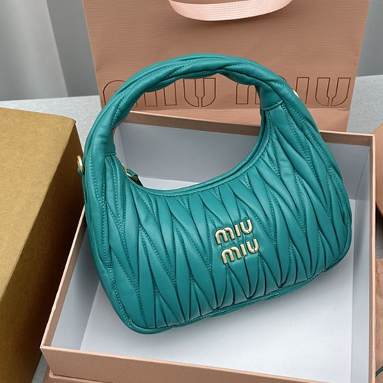 Miu Miu Wander Hobo Bag Green M5518