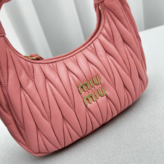 Miu Miu Wander Hobo Bag Peach M5518