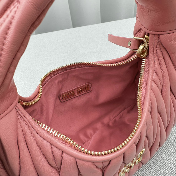 Miu Miu Wander Hobo Bag Peach M5518