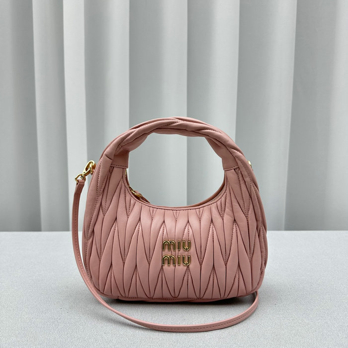 Miu Miu Wander Hobo Bag Pink M5518