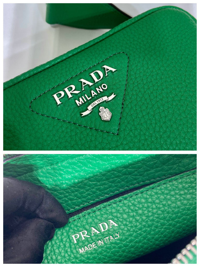 Prada Calfskin Shoulder Bag Green 1BH192