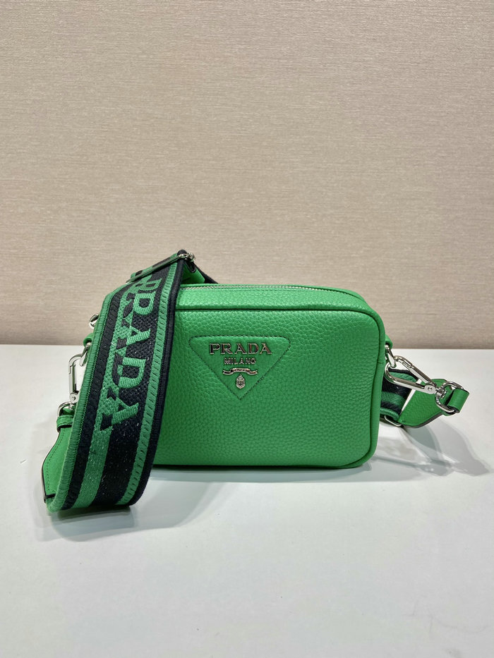 Prada Calfskin Shoulder Bag Green 1BH192