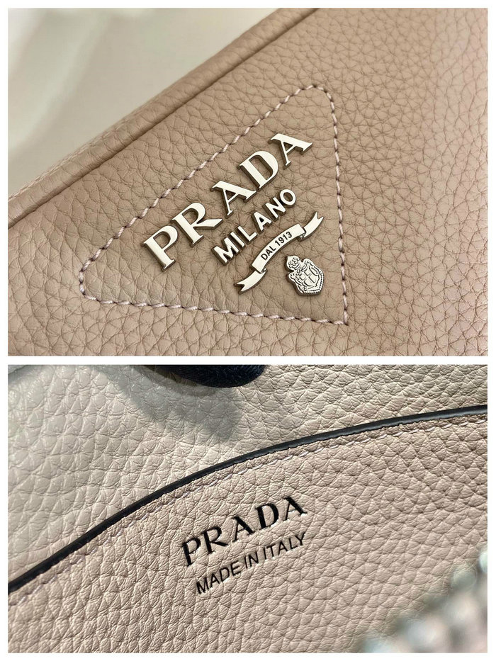 Prada Calfskin Shoulder Bag Grey 1BH192