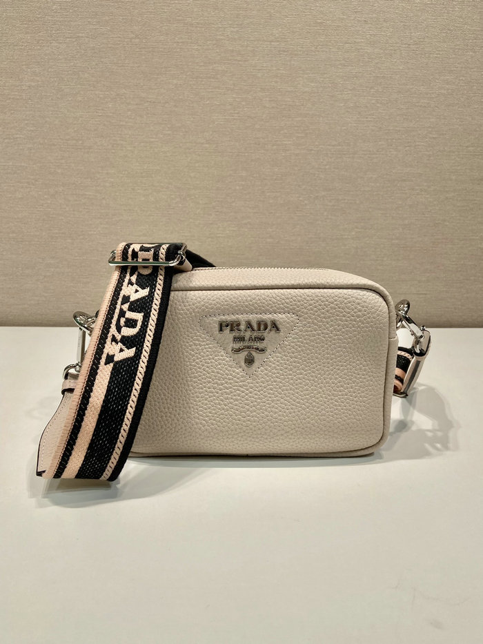 Prada Calfskin Shoulder Bag Pink 1BH192