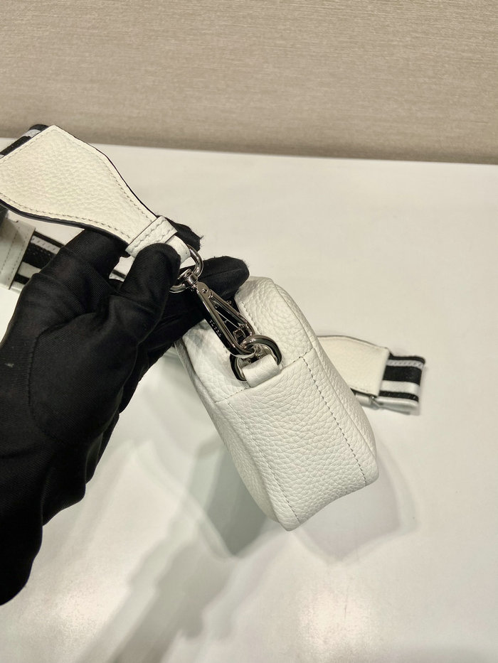 Prada Calfskin Shoulder Bag White 1BH192