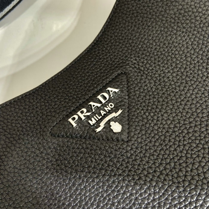 Prada Leather Shoulder Bag Black 1BC073