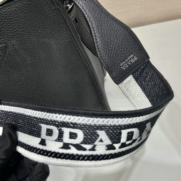 Prada Leather Shoulder Bag Black 1BC073