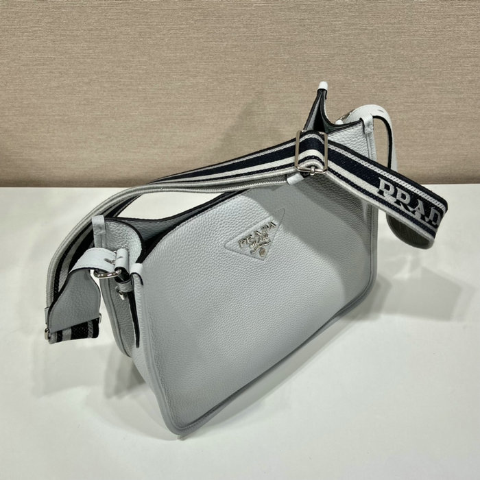 Prada Leather Shoulder Bag Blue 1BC073