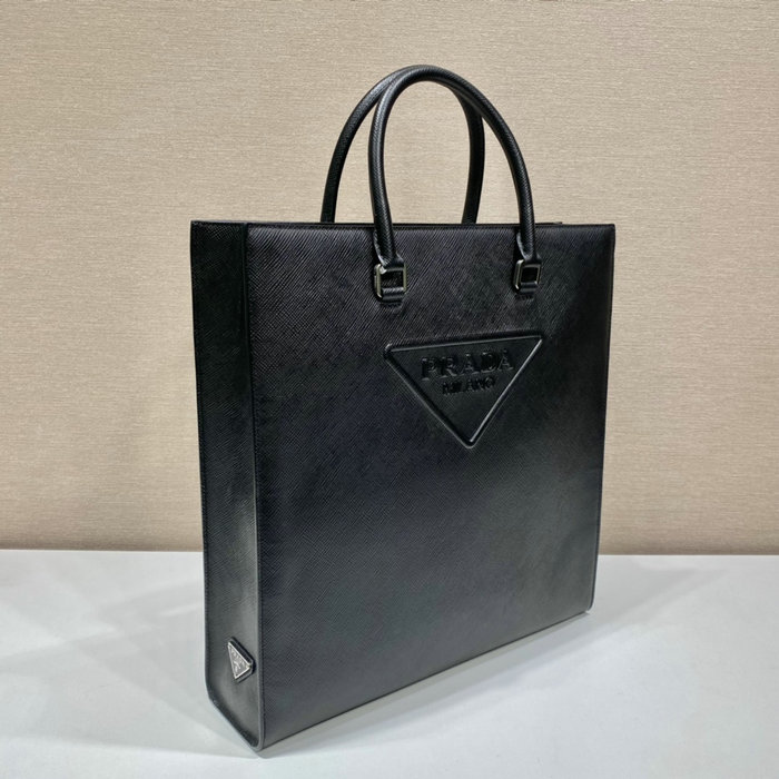 Prada Saffiano Leather Tote Bag Black 2VG084