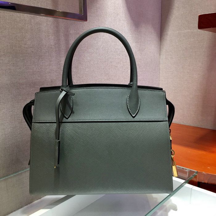 Prada Saffiano leather Tote Bag Grey lBA046