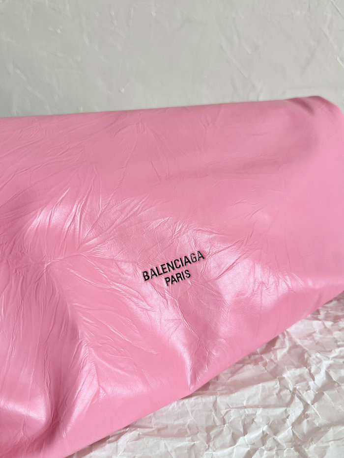 Balenciaga Crush Medium Tote Bag Pink B742941