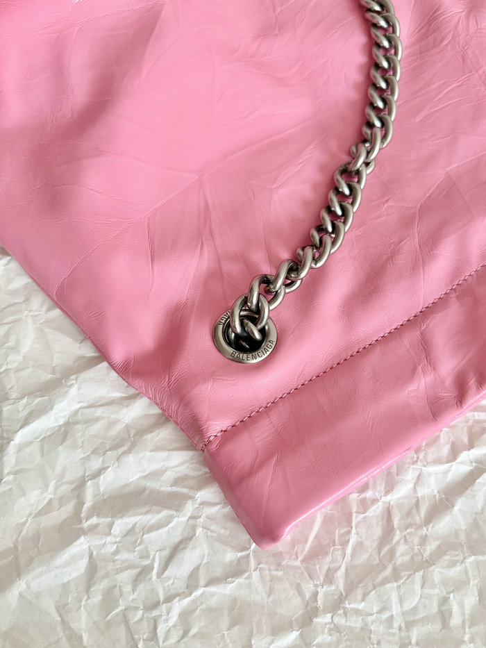 Balenciaga Crush Medium Tote Bag Pink B742941