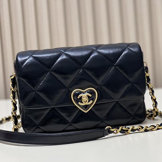 Chanel Lambskin Small Flap Bag Black AS3986