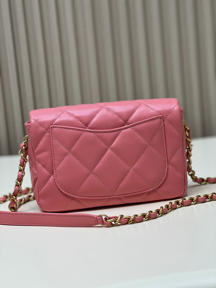 Chanel Lambskin Small Flap Bag Pink AS3986