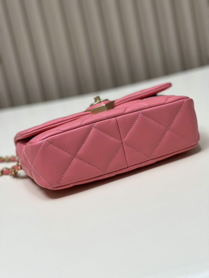 Chanel Lambskin Small Flap Bag Pink AS3986