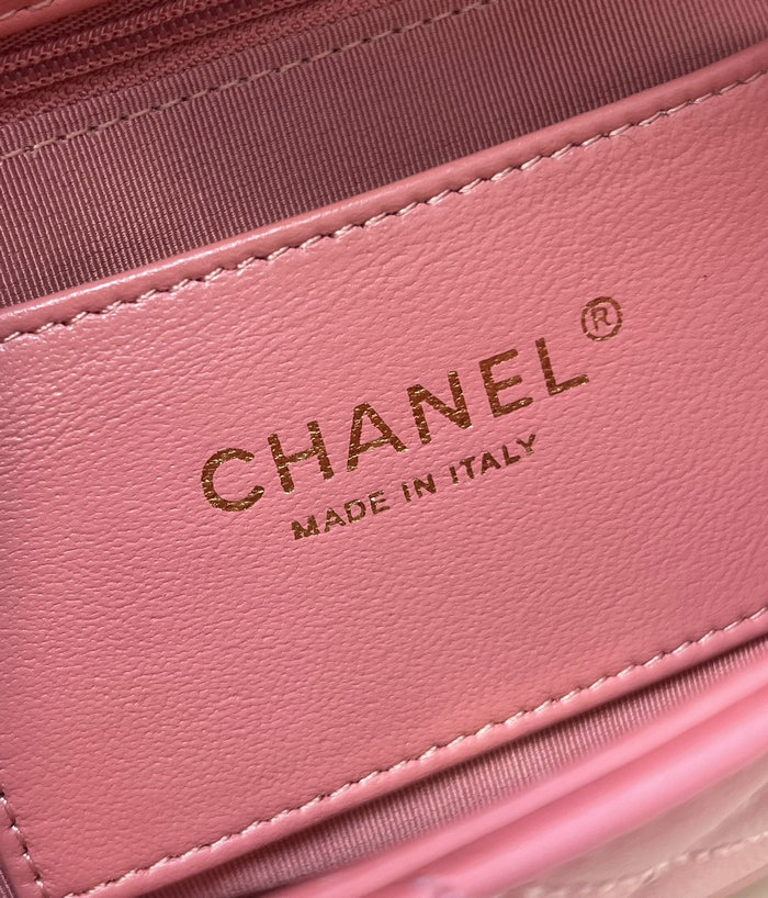 Chanel Lambskin Small Flap Bag Pink AS3986