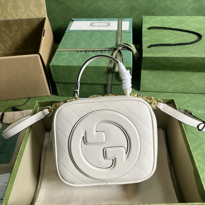 Gucci Blondie top handle bag White 744434