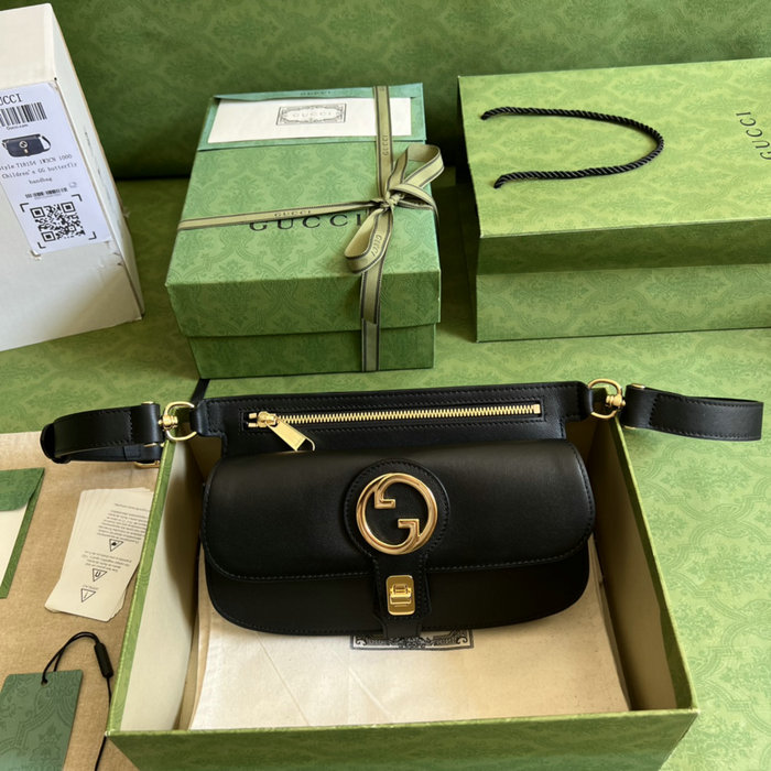 Gucci Leather Blondie belt bag black 718154