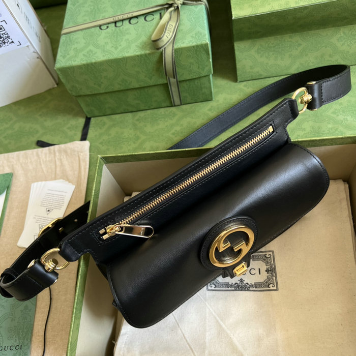 Gucci Leather Blondie belt bag black 718154