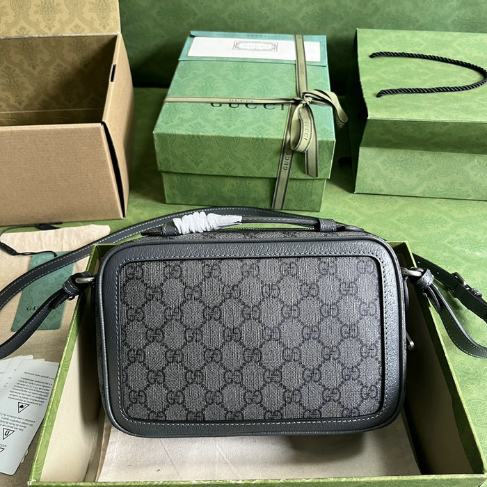 Gucci Ophidia small shoulder bag with Web Grey 739392