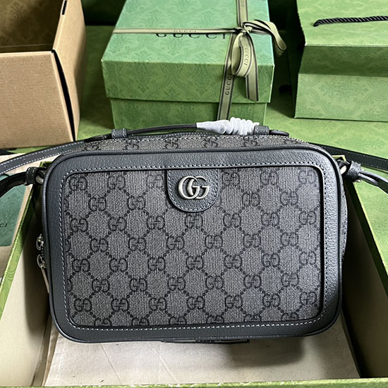 Gucci Ophidia small shoulder bag with Web Grey 739392