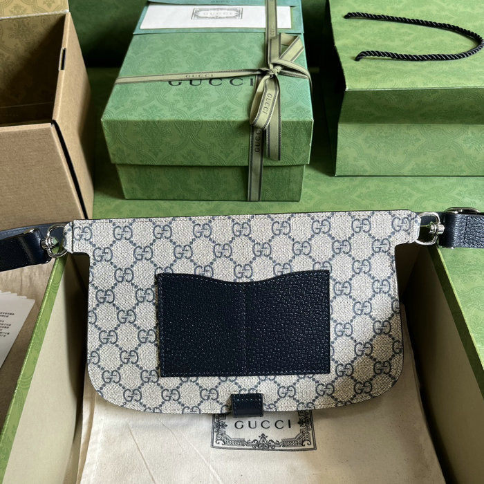 Gucci Supreme canvas Blondie belt bag Blue 718154