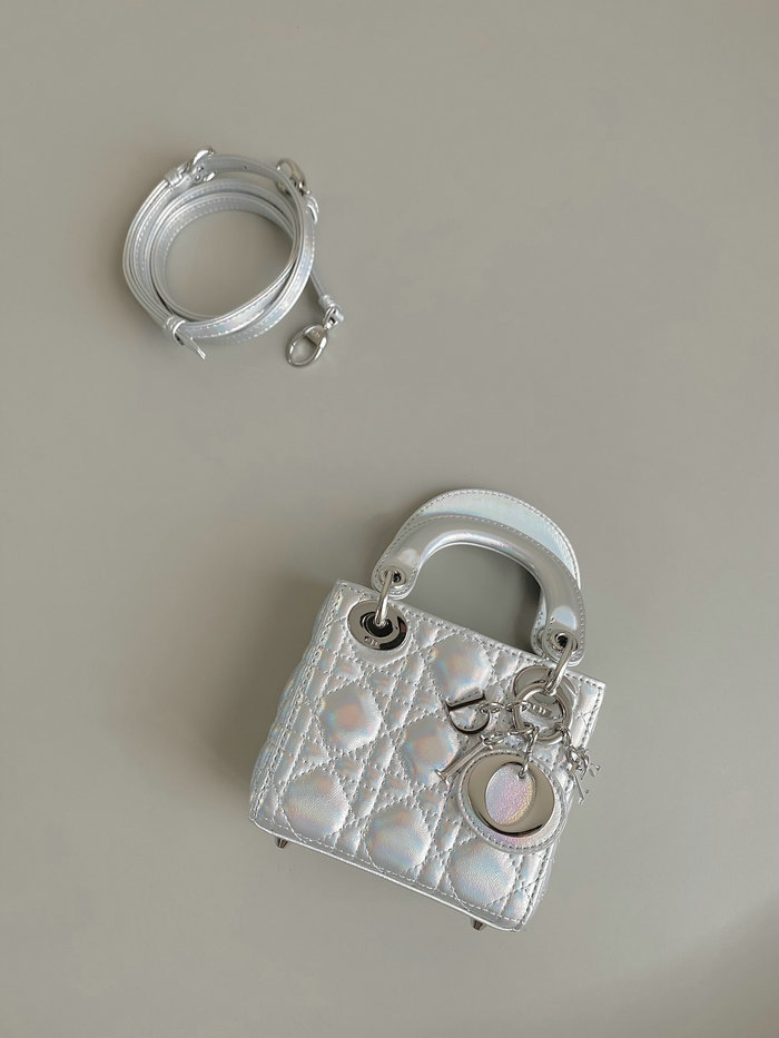 Micro Lady Dior Lambskin Top Handble Bag DM3305