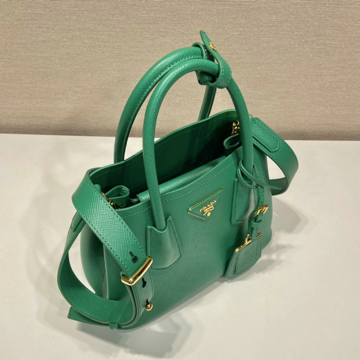 Prada Double Saffiano leather mini bag Green 1BG443