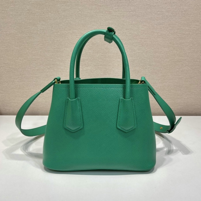 Prada Double Saffiano leather mini bag Green 1BG443