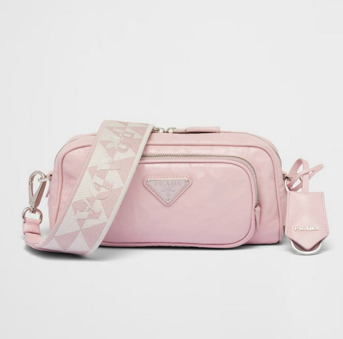 Prada multi-pocket shoulder bag Alabaster Pink 1BH198