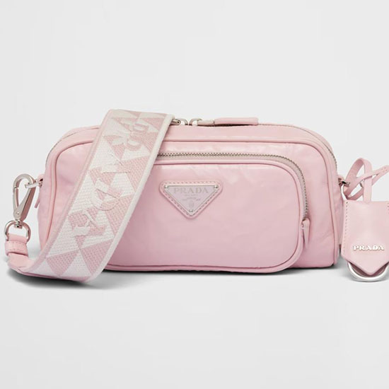 Prada multi-pocket shoulder bag Alabaster Pink 1BH198