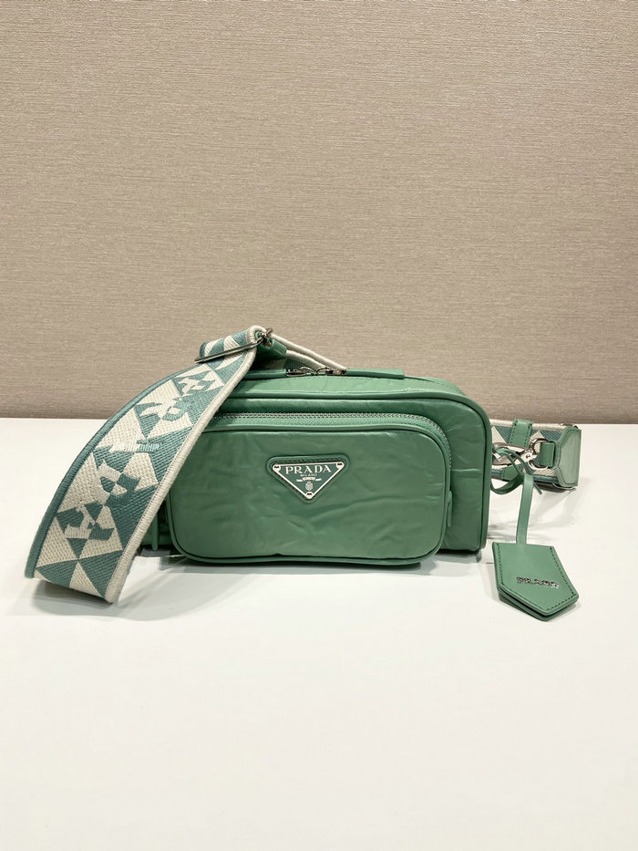 Prada multi-pocket shoulder bag Sage Green 1BH198