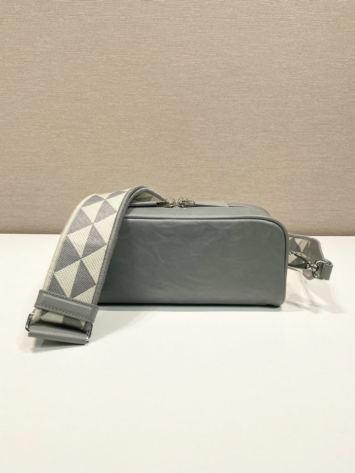 Prada multi-pocket shoulder bag Slate Grey 1BH198