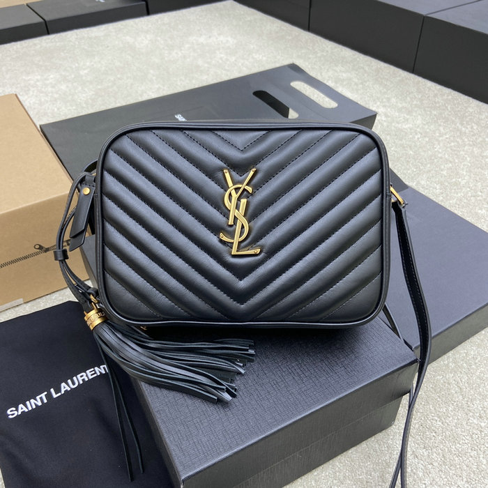 Saint Laurent Lou Camera Bag Black with Gold 520534