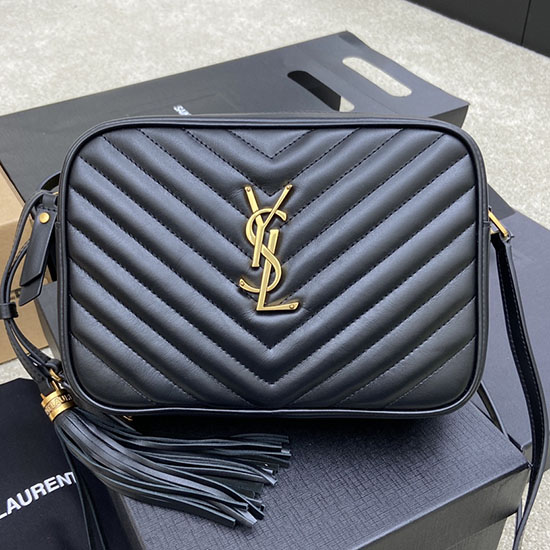 Saint Laurent Lou Camera Bag Black with Gold 520534